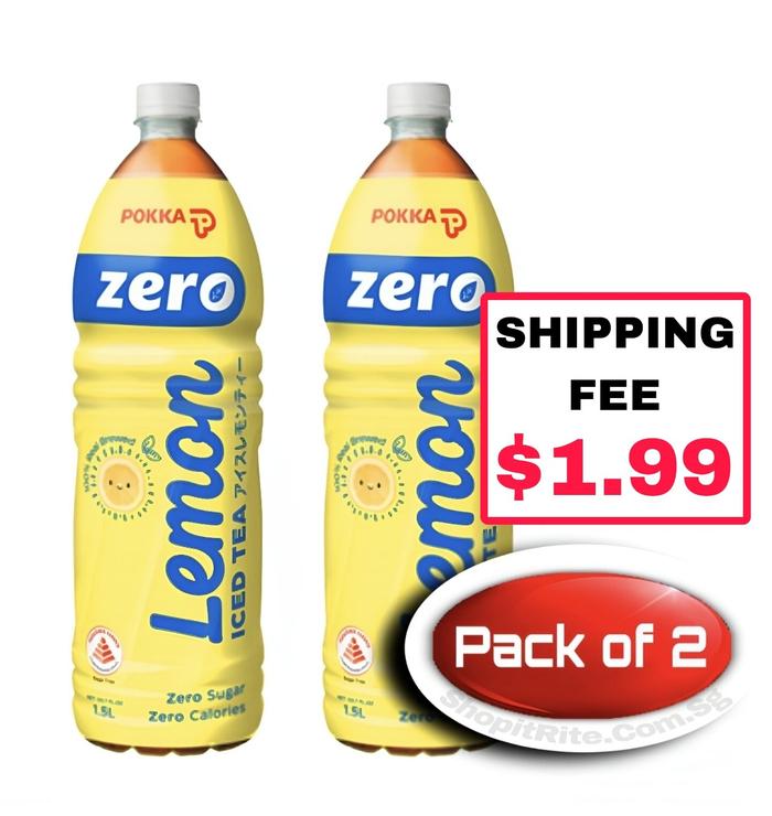 Gambar Discount POKKA ICED LEMON ZERO SUGAR 1.5L 2S Fee $1.99 dari Bizer Store&#39;s undefined Tokopedia