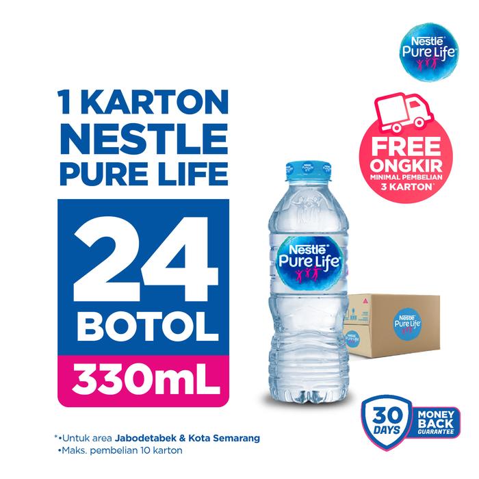 Gambar 1 DUS Air Minum Kemasan Botol Nestle Pure Life 330ml isi 24 Botol dari Pusat Grosir ATK 88 undefined Tokopedia