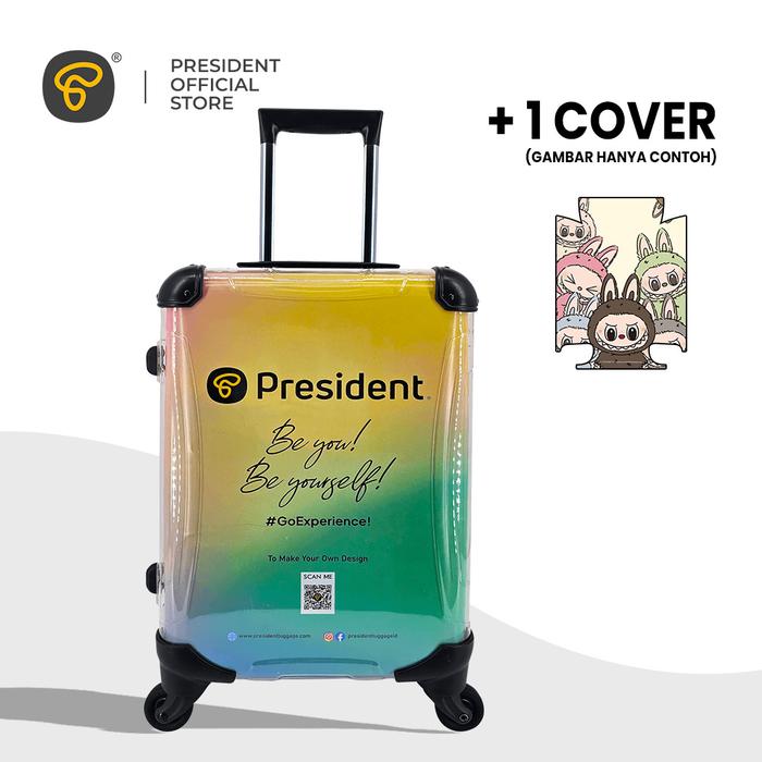 Gambar President Clarion Zipper Case - 20 inch (Cabin)  - koper umroh/study tour/ kuliah/ kerja - 1COVER dari President Luggage undefined Tokopedia