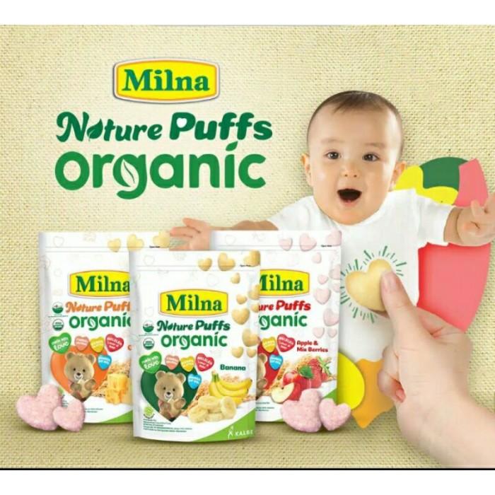 Gambar MILNA NATURE PUFFS ORGANICS 15 GRAM - AppleMixBeries dari moreenafood undefined Tokopedia