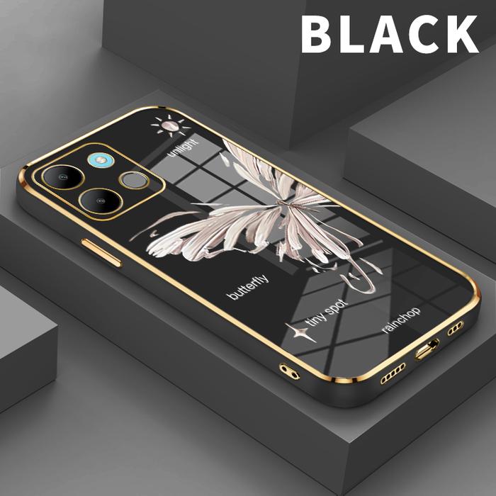 Gambar Casing Hp For  Infinix Smart7 7 HD  5 Smart 4 4C 6 6 HD 6 Plus  Kupu-kupu Luang Jin Shoftcase slim shockproof silicon soft case premium - Black, Infinix Smart 4C dari parabatokoresmi undefined Tokopedia