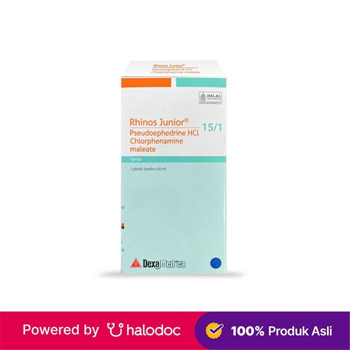 Gambar Rhinos Junior Sirup 60 ml - Obat Batuk & Flu - Halodoc dari Apotek Halomedika Kp Rambutan undefined Tokopedia