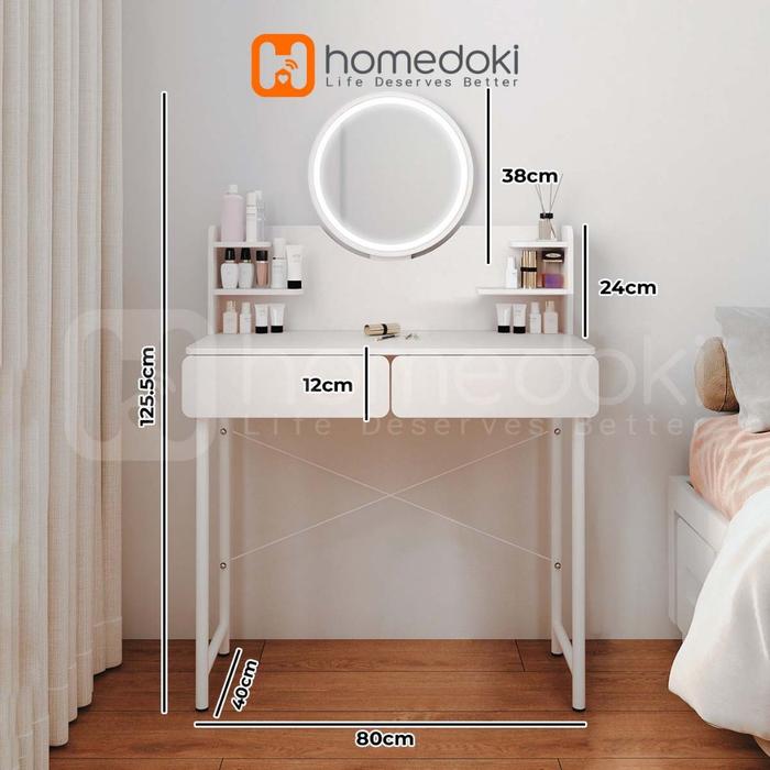 Promo Homedoki Meja Rias/Meja Rias Aesthetic/Meja Rias Minimalis/Meja ...