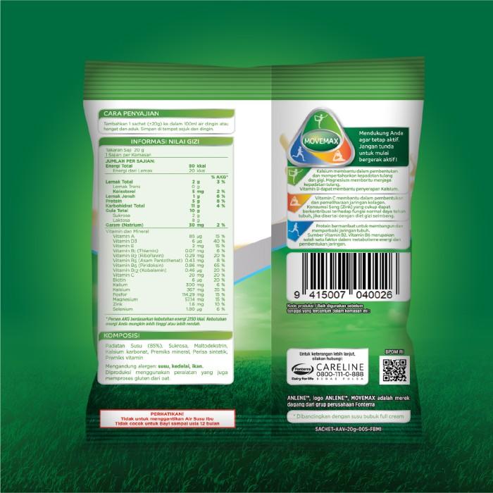 Gambar SUG3H. Anlene Vanilla Sachet 20g [1 Renceng Isi 10] dari JAGRTB SYERB875 undefined Tokopedia