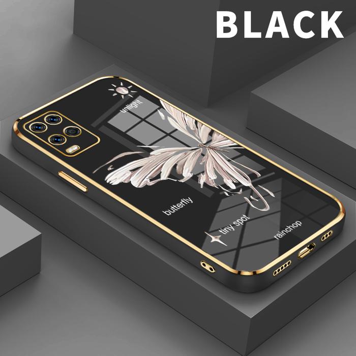 Gambar Casing Hp For OPPO A54 A54s 5G  A52018 2020 AX5 A5S AX5S A52 A53 2020 A53s Kupu-kupu Luang Jin Shoftcase slim shockproof silicon soft case premium - Black, OPPO AX5s dari parabatokoresmi undefined Tokopedia