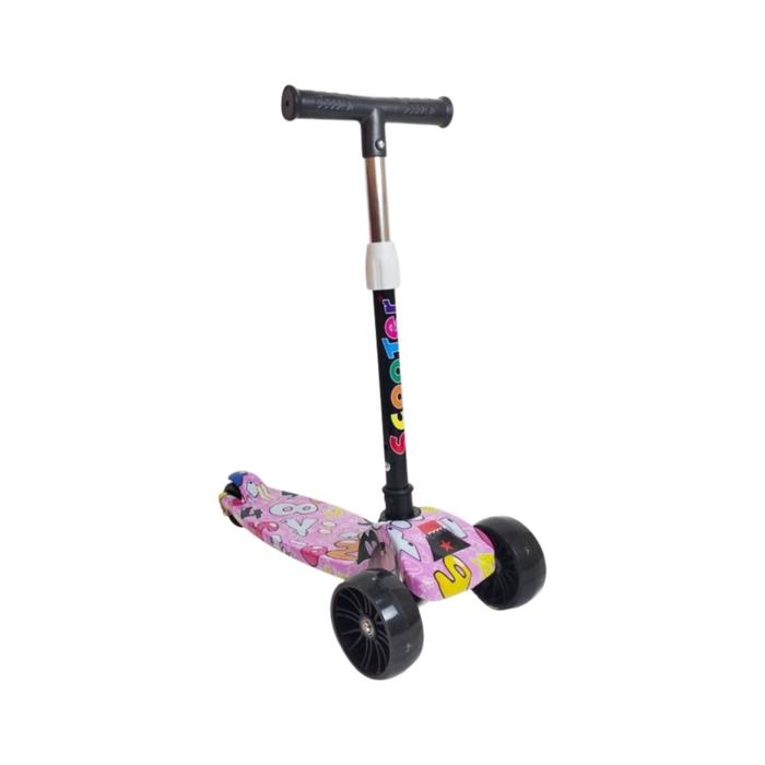 Gambar AVEN Scooter Anak Karakter M252 3 Roda Nyala / Mainan Otoped Kickboard LED Gravity Portable Bisa Dilipat Termurah - PINK-ANGKA dari Aven Indonesia undefined Tokopedia