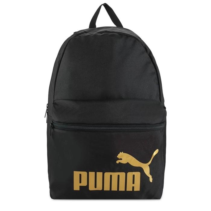 Gambar TAS PUMA PHASE BASIC BACKPACK ORIGINAL 07350901 - Hitam gold dari Tas Berkualitas 01 undefined Tokopedia