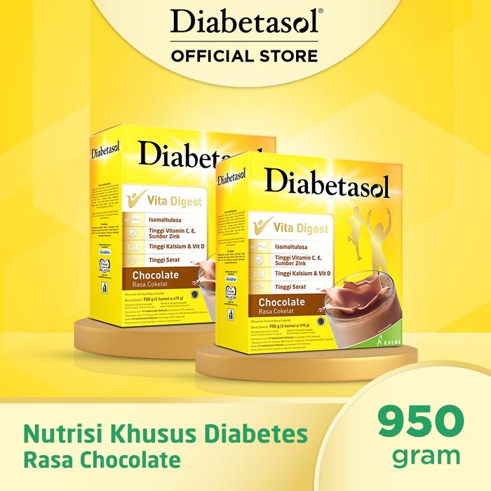 Gambar Diabetasol Jumbo Chocolate 950g - 2 Pcs dari TokoMgi undefined Tokopedia