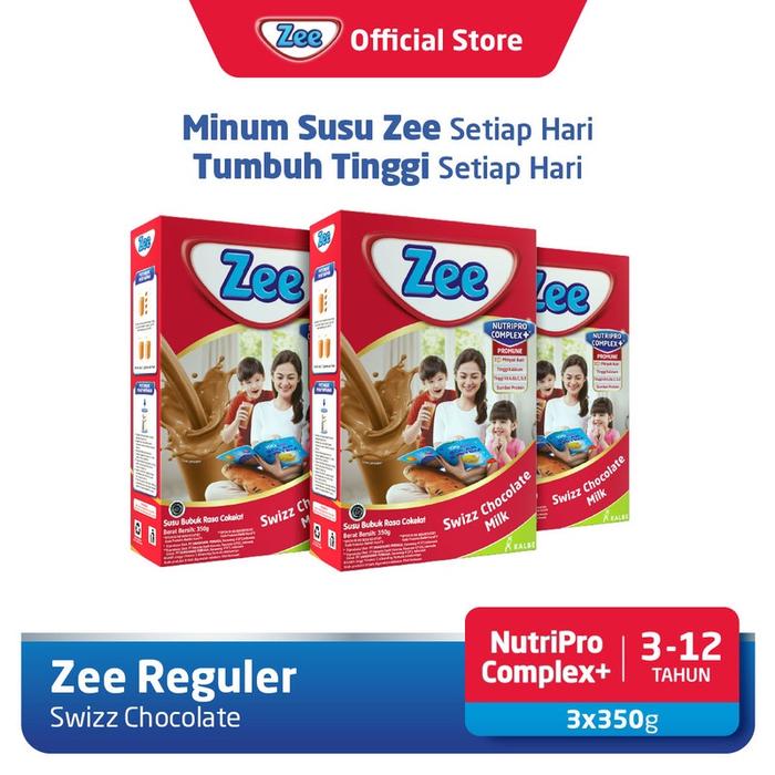 Gambar Zee Reguler Swizz Chocolate Milk 350gr (3 Pack) dari Azizul899 undefined Tokopedia