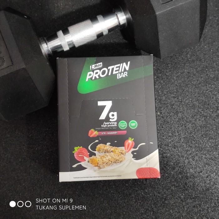 Gambar LMen L-Men Amino Bar Protein Bar Chruncy Chocolate Per Box (12 Sachet) SALE - Strongberry dari dilreina undefined Tokopedia