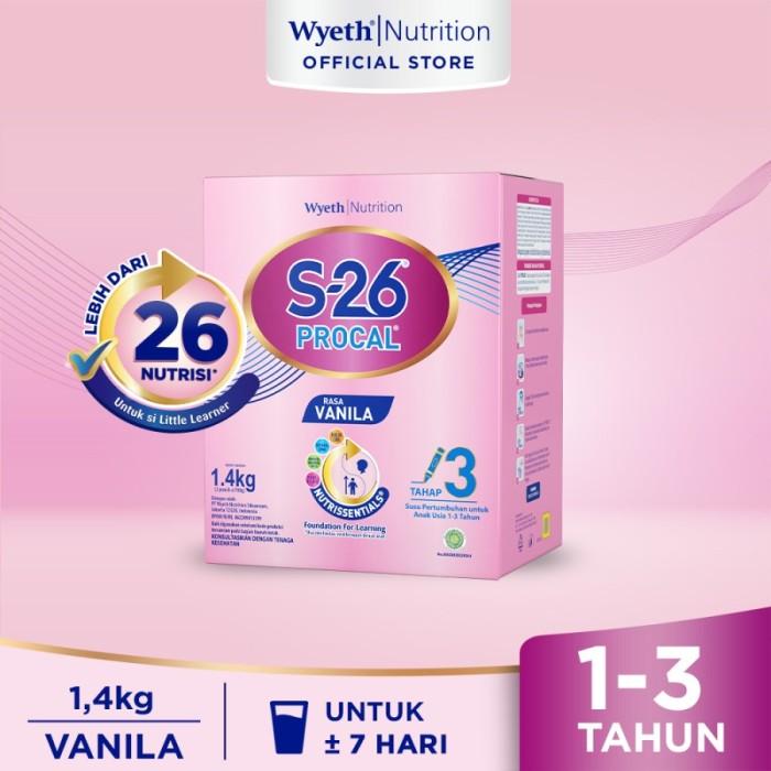 Gambar S26 Procal 1400Gr S-26 Procal 3 1-3 Tahun 1.4Kg dari makanna undefined Tokopedia