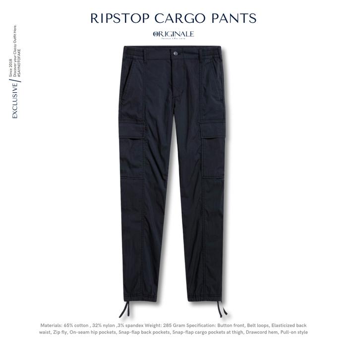 Gambar Celana Cargo Pria Ripstop- Obsidian Grey - Black, M dari ORIGINALEJKT undefined Tokopedia