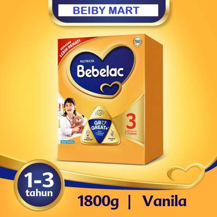 Gambar Susu Bebelac 3 Untuk Bayi Usia 1-3Tahun 1800Gr dari makanna undefined Tokopedia