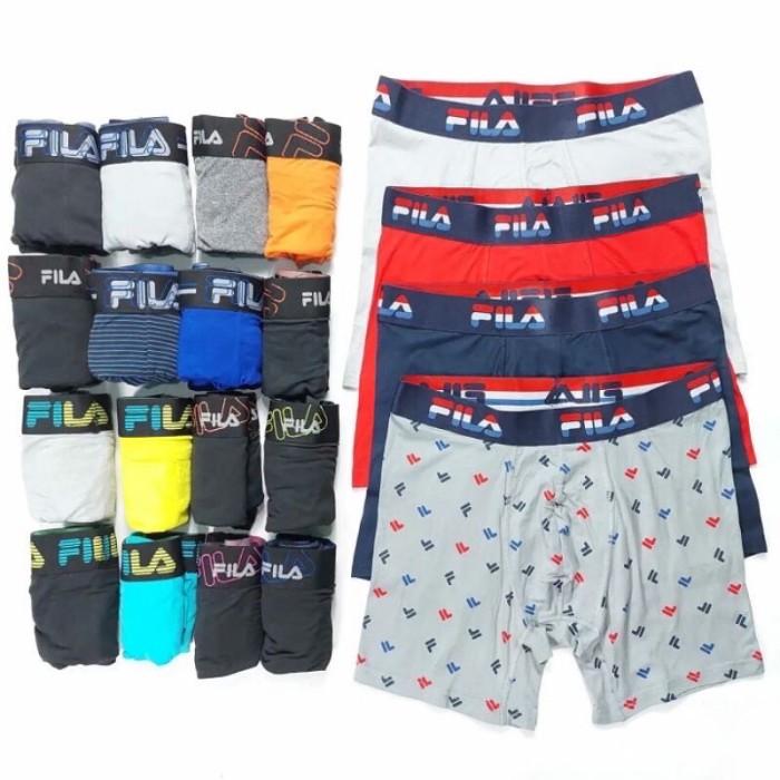 Gambar BOXER FILA CELANA DALAM PRIA ISI 4 PCS / BOX FILA BRIEF BOXER - L dari Febri 36 undefined Tokopedia