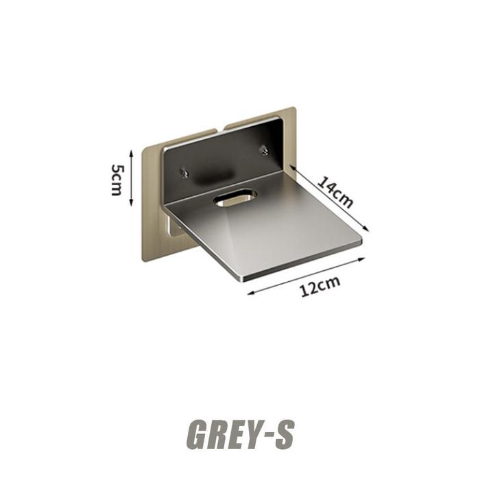 Gambar Tempat proyektor dan router wifi Rak proyektor tempel dinding Bahan Aluminum / Rak Ambalan Gantung Dinding Multifungsi Decoder Minimalis - Grey-S dari FunToys711 undefined Tokopedia