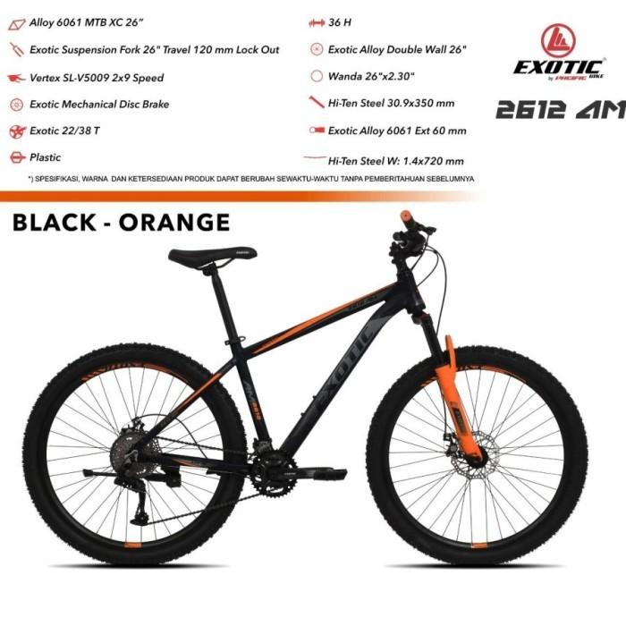 Gambar Sepeda Exotic MTB 2612 AM 26 inch Sepeda Gunung Exotic - gowes laju - pilih warna dari Gowes Laju undefined Tokopedia