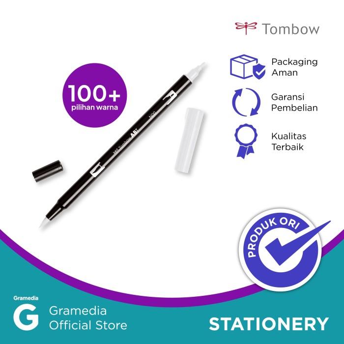 Gambar TOMBOW DUAL BRUSH PEN CHROME ORANGE ABT 993 dari Gramedia undefined Tokopedia