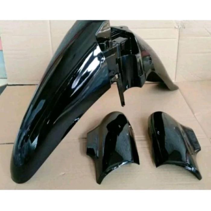 Gambar spakbor slebor depan set tutup skok honda supra x lama supra fit old - Slebor+tutup, Hitam dari Podo Joyo custom undefined Tokopedia