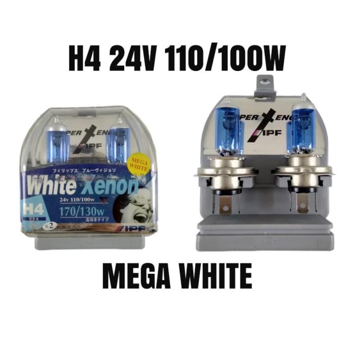 Gambar Bohlam H4 Xenon IPF 12V 24V Original - 24V MEGA WHITE dari Alpiah Tripdaszib undefined Tokopedia