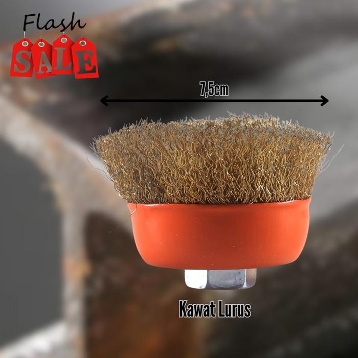 Gambar Sikat Mangkok Kawat Kuningan Diameter 7,5cm Sikat Mangkok Kawat Baja Kepang Mata Gerinda Wire Cup Brush 3" - Kawat Lurus dari MST TOOLS undefined Tokopedia