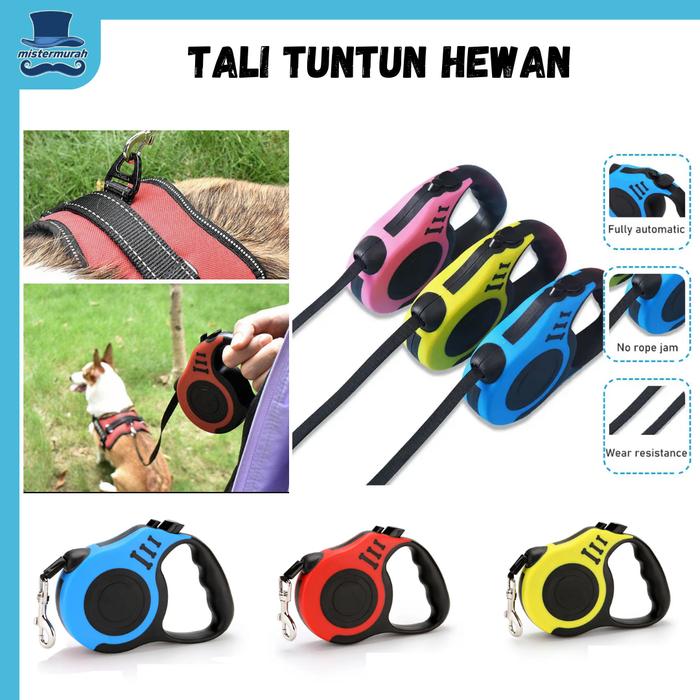 Jual Tali Tuntun Hewan Otomatis Automatic Smart Retractable Pet