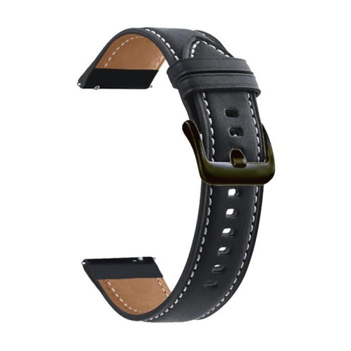 Gambar STRAP REALME WATCH 2 / 2PRO SMART WATCH MODEL W3 LEATHER TALI JAM 22MM - BLACK dari SimplicityGoodss undefined Tokopedia