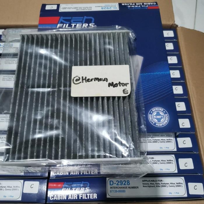 Gambar Filter ac Cabin KEN Carbon Rocky Raize -All New Avanza Xenia Veloz FWD - D-2928 C Black dari Musriah Yupfinal undefined Tokopedia