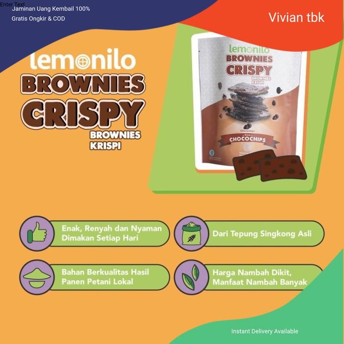 Gambar vv Promo LEMONILO BROWNIES CRISPY RASA CHOCOLATE | CEMILAN DIET SEHAT - coklat dari viviantbk undefined Tokopedia