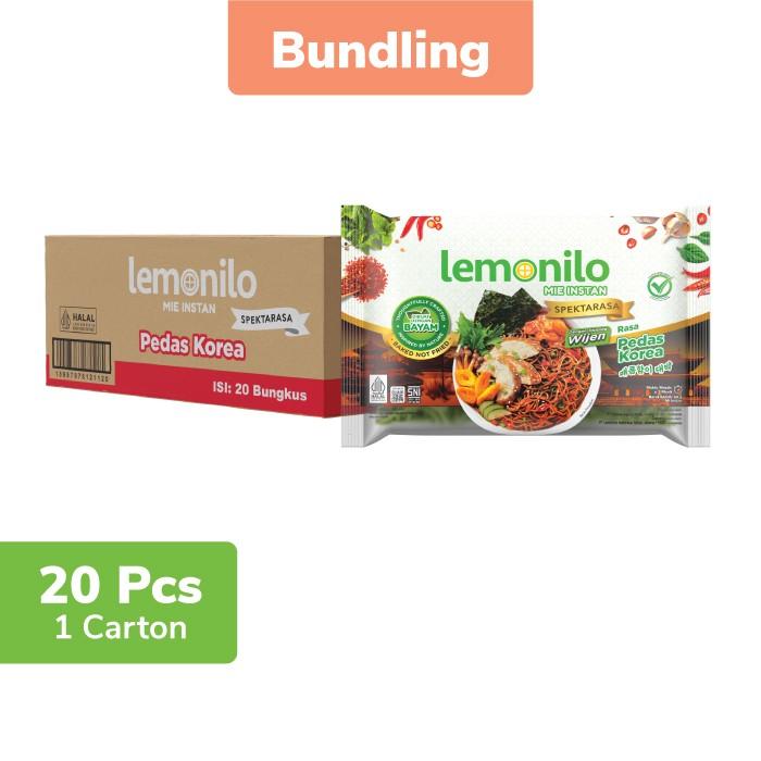 Gambar 20 PCS LEMONILO MIE INSTAN GORENG PEDAS KOREA 68G dari azzahra shoap undefined Tokopedia