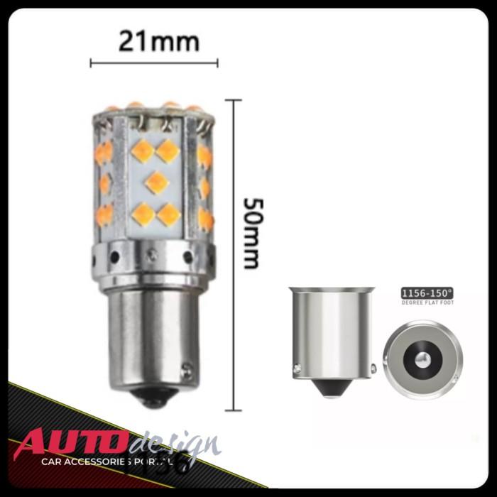 Gambar Lampu LED 1156PY 7507 PY21W BAU15S - Samsung 3030 Chip - BAU15S 150, KUNING AMBER dari Siti Terdipdasvil undefined Tokopedia