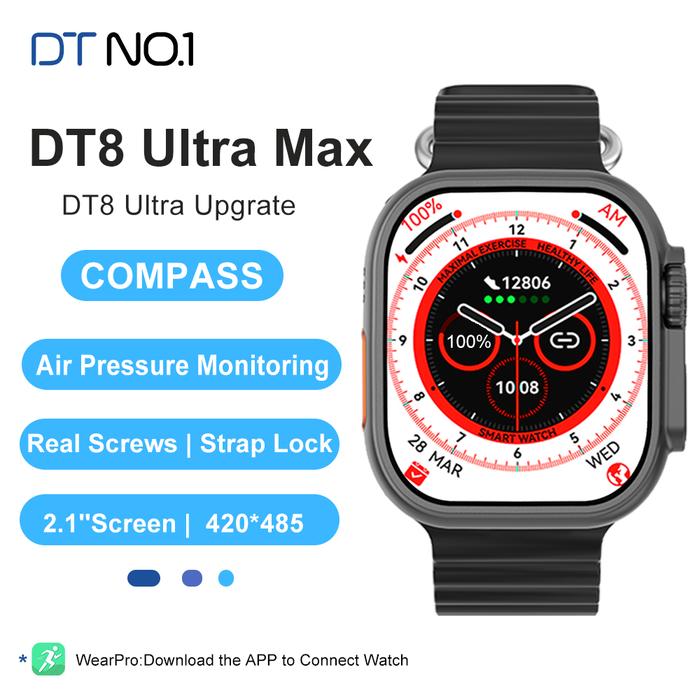 Jual Ultra Smart Watch DT8 Ultra Max for Men Inch Screen 49mm