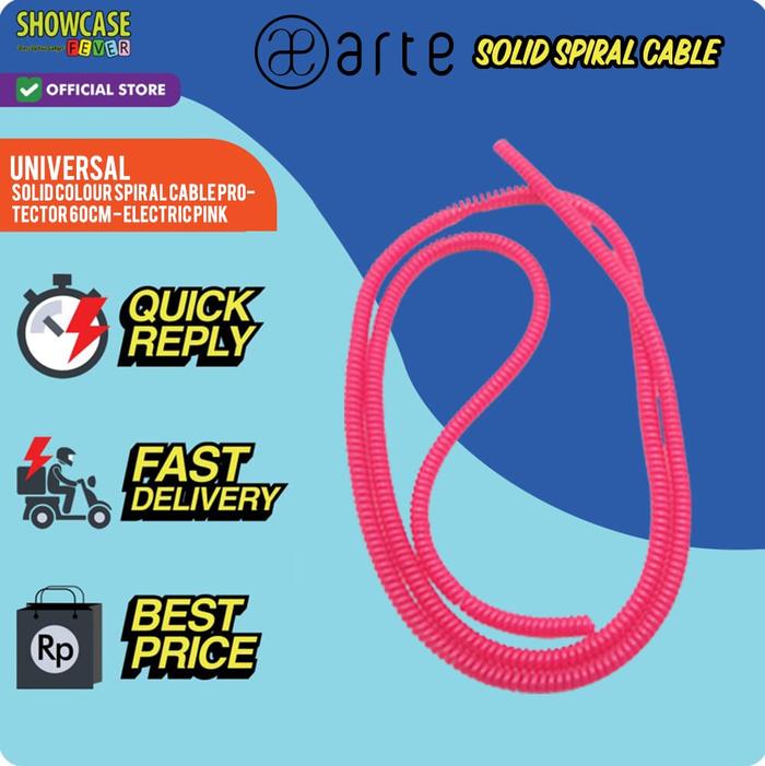 Gambar Arte Solid Colour Spiral Cable Protector 60cm Pelindung Kabel Charger Spiral Perapih Kabel Warna Solid Colour Universal Cable Organizer Cable Saver Cable Bite - Electric Pink dari ShowcaseFever Kota Administrasi Jakarta Utara Tokopedia
