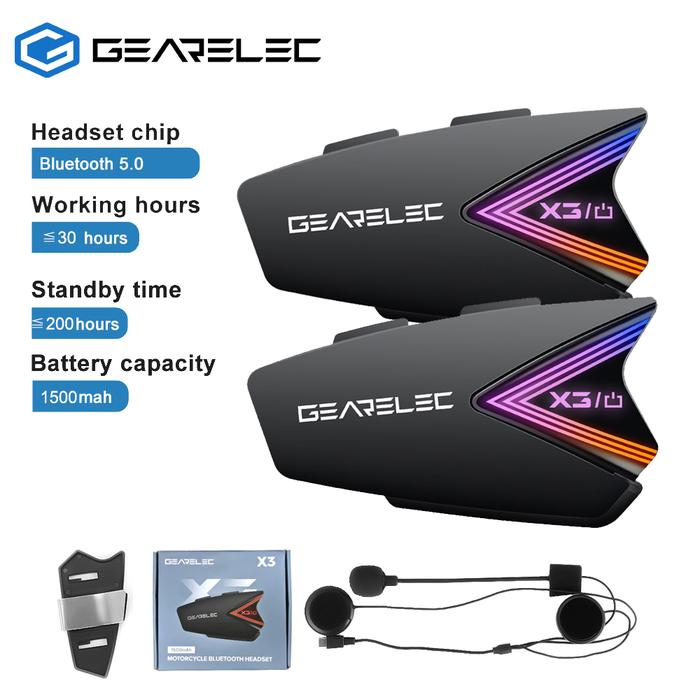 Jual X3 Motorcycle Helmet Headset Wireless Bluetooth Earphones