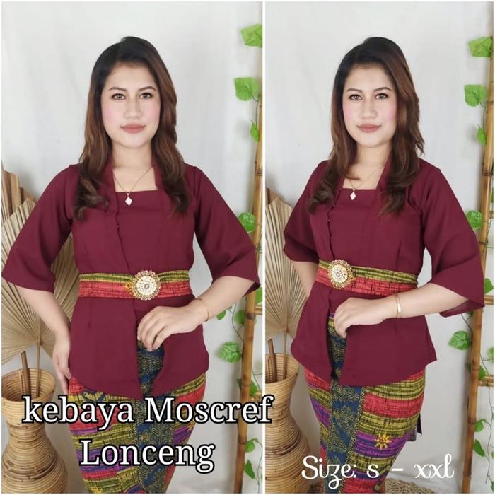 Gambar New Item! KEBAYA BALI MOSCREF LONCENG | KEBAYA BALI (kebaya saja) Sale dari Spyrna Stars undefined Tokopedia