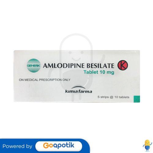 Gambar AMLODIPINE BESILATE KIMIA FARMA 10 MG BOX 50 TABLET dari Apotek Sumber Sehat 1 undefined Tokopedia