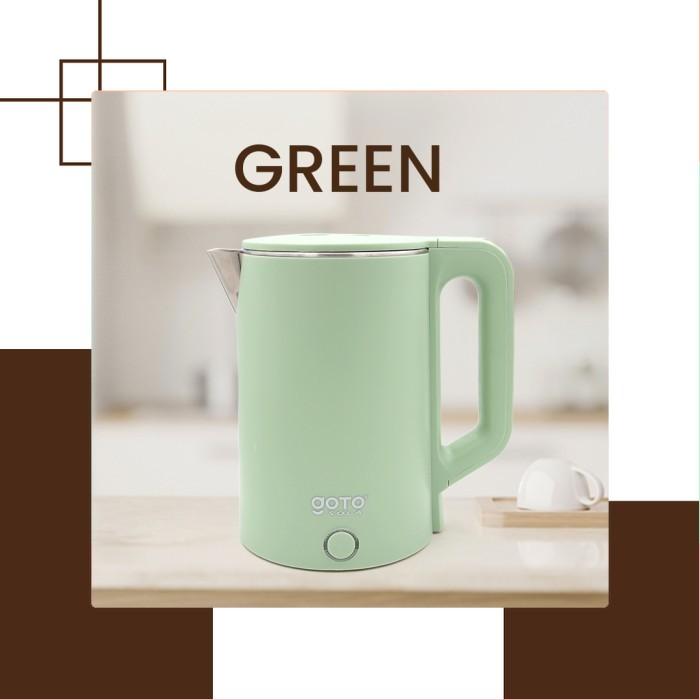 Gambar Goto Sola Electric Kettle Teko Listrik Pemanas Air Stainless Steel - Hijau dari Livyo Shop undefined Tokopedia