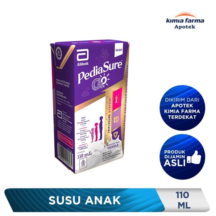 Gambar Moms- PEDIASURE GO VANILLA 110 ML / SUSU ANAK / KIMIA FARMA dari tinamard undefined Tokopedia