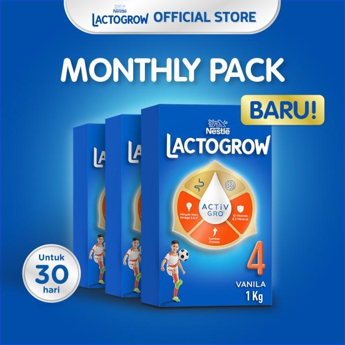 Gambar Nestlé LACTOGROW 4 Vanilla Susu Box 1Kg x 3pcs dari Konsel undefined Tokopedia