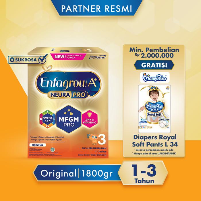 Gambar Enfagrow A+3 Original 1800 Gram (1-3 Tahun) dari Konsel undefined Tokopedia