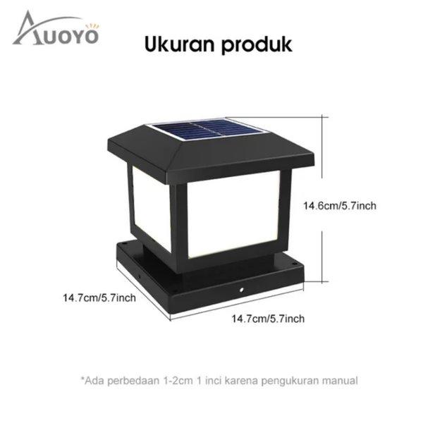 Gambar Lampu Taman Lampu Tenaga Surya Ip65 Tahan Air Lampu Kolom Untuk Halaman Pagar Tiang Kolom Lampu Halaman Lampu Keindahan Utama - 15cm dari HOMEDOKI DEKORASI undefined Tokopedia