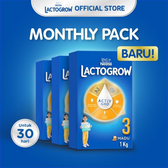 Gambar Nestlé LACTOGROW 3 Madu Susu Box 1Kg x 3pcs dari Konsel undefined Tokopedia