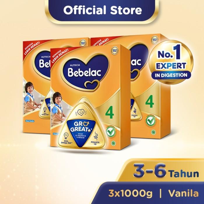 Gambar Paket 3 - Bebelac 4 Vanila Susu Bubuk 1000 GR dari Konsel undefined Tokopedia