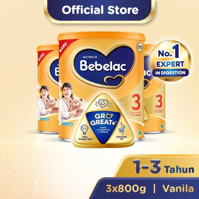 Gambar Paket 3 - Bebelac 3 Vanila Susu Pertumbuhan Bubuk 800 GR dari Konsel undefined Tokopedia