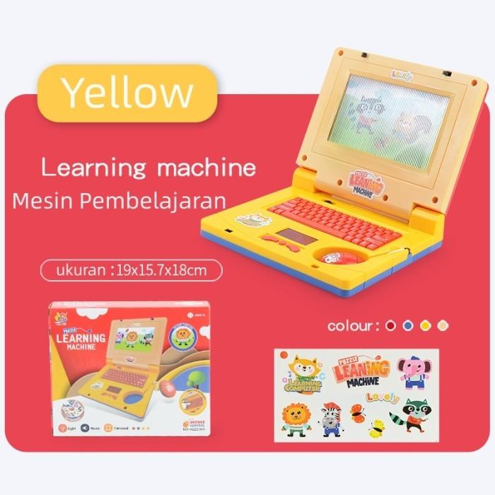 Gambar Mainan Laptop Anak Belajar Learning Machine Notebook Edukasi Tablet Musik Hadiah Kado Ultah Bayi Alat Led - Yellow R dari Casa Utensil undefined Tokopedia