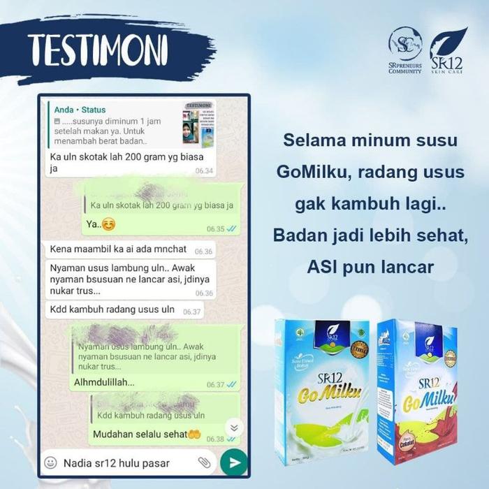 Gambar SUSU KAMBING ETAWA GO MILKU SR12/SUSU PELANCAR ASI DAN MENINGKATKAN KUALITAS ASI/MEMPERKUAT TULANG DAN GIGI IBU & BAYI/MEMBANTU PERTUMBUHAN OTAK BAYI/MENYEHATKAN LAMBUNG dari dudung60 undefined Tokopedia