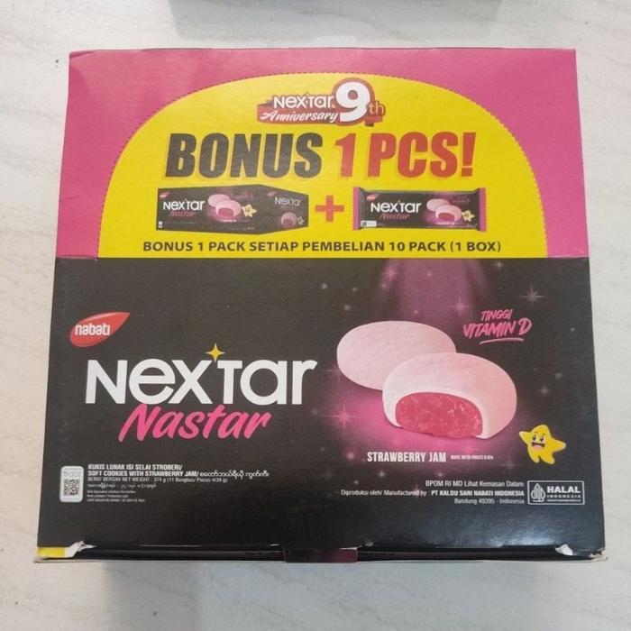 Gambar Nabati Nextar 340Gr Isi 10 Pcs @34 Gr4 Varian - Strawberry dari seri snack undefined Tokopedia