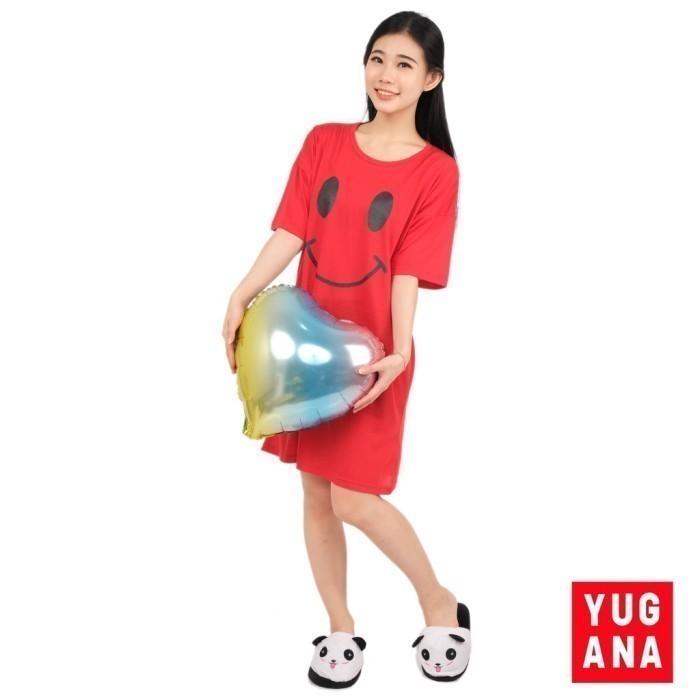 Gambar ZF - CERIA Daster XXL Jumbo Lengan Pendek Wanita - Merah, XXL dari Zandra Fashion undefined Tokopedia