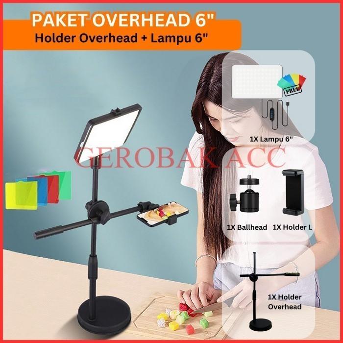 Promo Holder Overhead Stand Tripod Hp Ringlight Kamera Lampu Fotografi ...