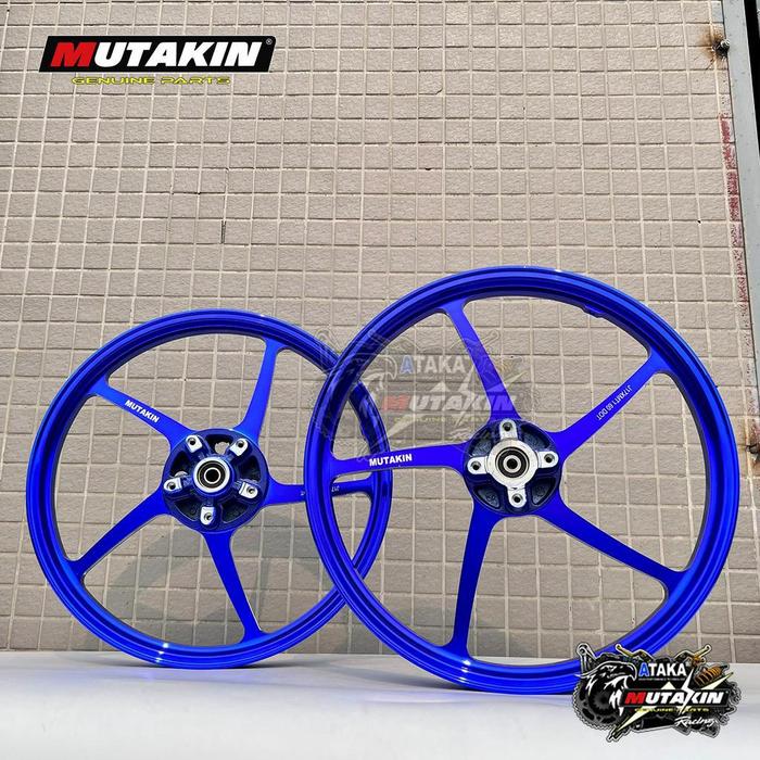 Gambar (Promosi khusus Oranye) MUTAKIN racing pelek CNC VELG 525 PNP mx king v1 v2 VIXION NEW NVL NVA MX NEW VELK MX 150 - Biru dari underated undefined Tokopedia