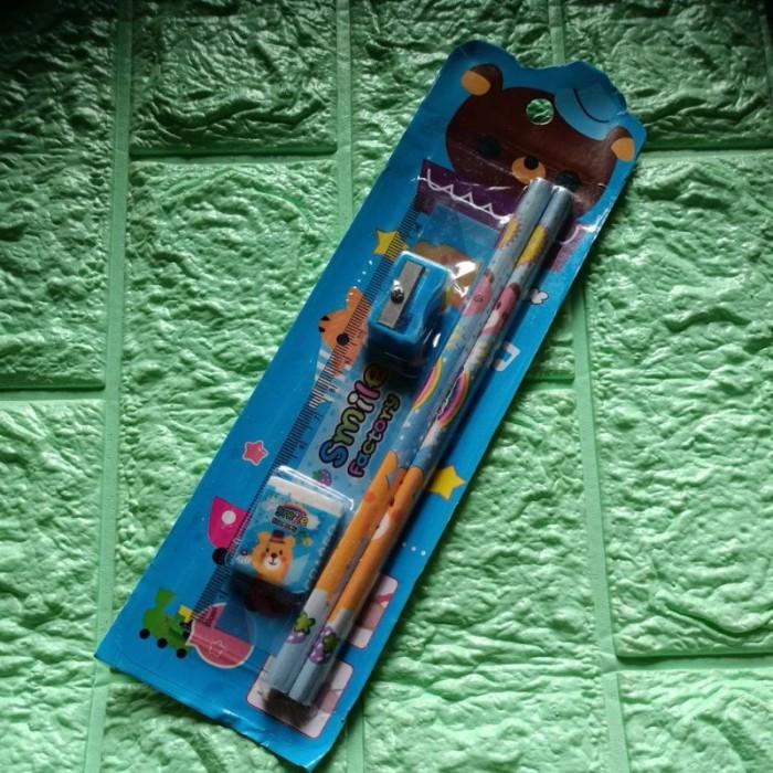 Gambar LYSASHOP - SET ALAT TULIS STATIONERY 10 IN 1 PERALATAN SEKOLAH ANAK - Bear5in1 dari LYSASHOP888 undefined Tokopedia